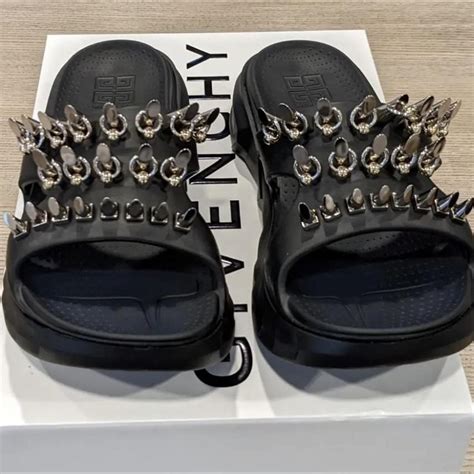 givenchy straw slides|givenchy marshmallow sandals.